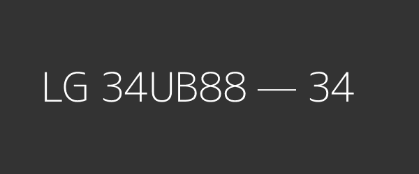 LG 34UB88 — 34